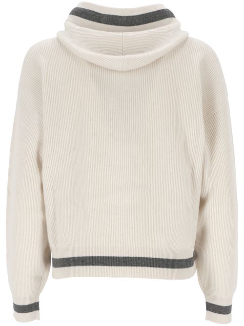 Giubbotto cashmere color beige BRUNELLO CUCINELLI | M12192606CUH69